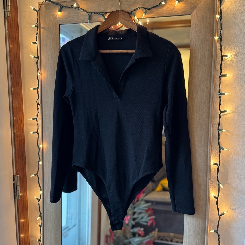 Zara Polo ribbed bodysuit (2) - Picture 2 of 8